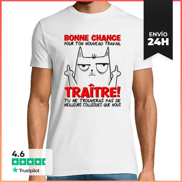Camiseta Hombre Clásica Salida Colega Trabajo Nuevo Trabajo Adi