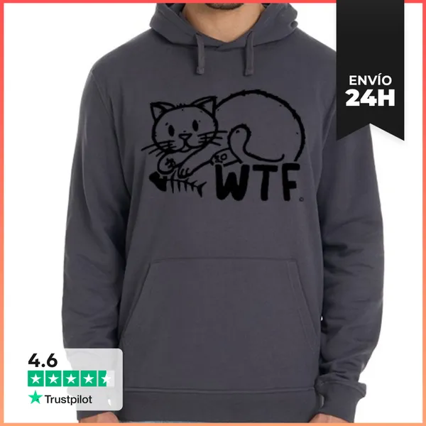 Sudadera Unisex Con Capucha WTF LaTostadora