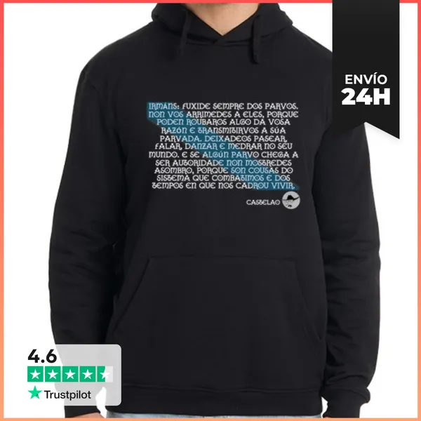 Sudadera Unisex Con Capucha FUXIDE DOS PARVOS LaTostadora