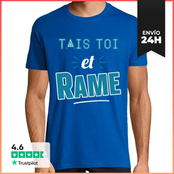 Camiseta Hombre Clásica Cállate Y Rema Idea De Regalo Citas Hum