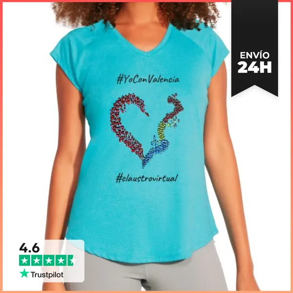 Camiseta Deportiva Mujer YoConValencia LaTostadora