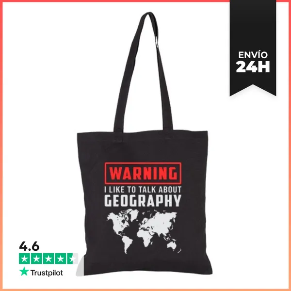 Bolsa De Tela Profesor De Geografía Gracioso Mapa Con LaTostadora