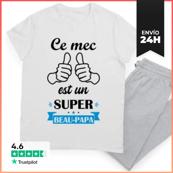 Pijama Super Padrastro Regalo De Padrastro LaTostadora
