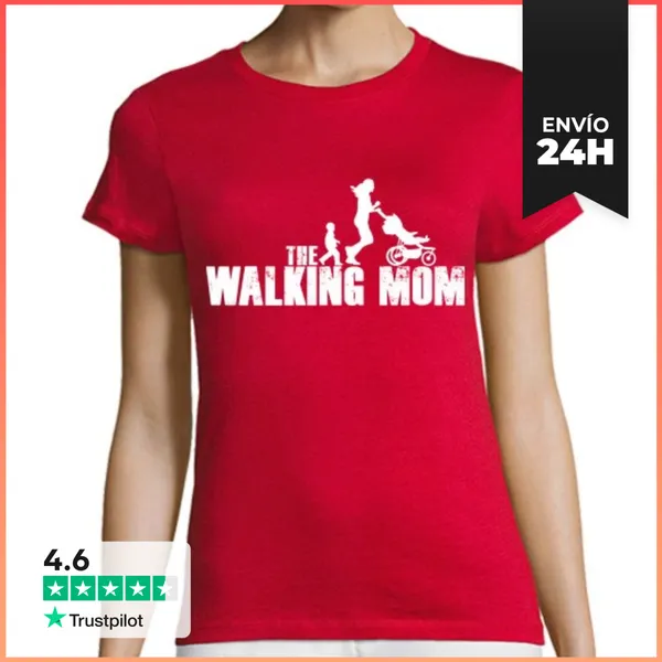 Camiseta Mujer Clásica La Madre Que Camina LaTostadora