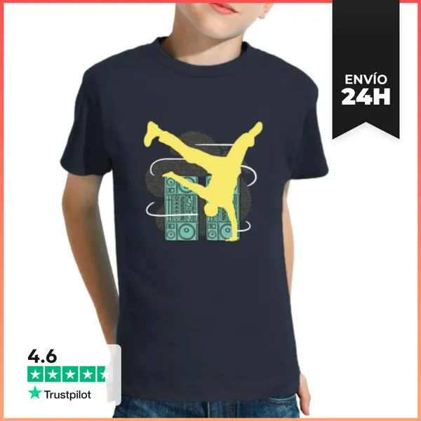 Camiseta Clásica Para Niños Bailarín De Hip Hop LaTostadora