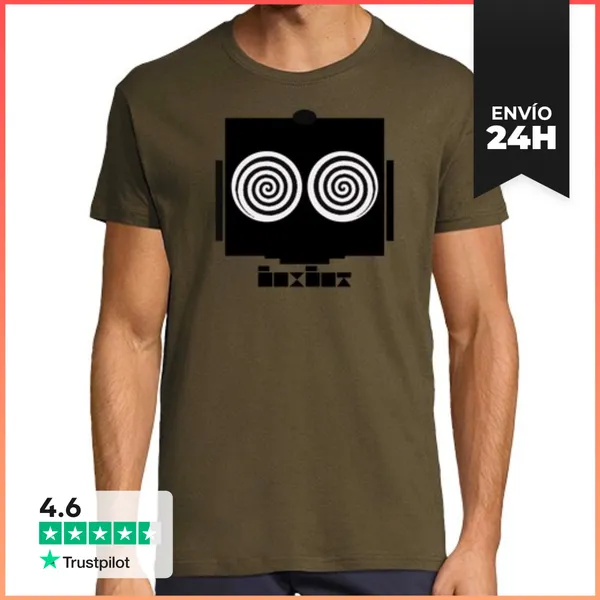 Camiseta Hombre Clásica BOXBOT-hipnosis LaTostadora