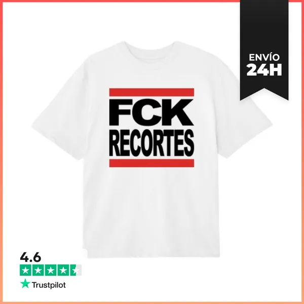 Camiseta Oversize FCK RECORTES LaTostadora