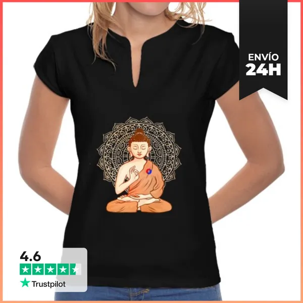 Camiseta Mujer Cuello Mao Diseño 4790930 LaTostadora