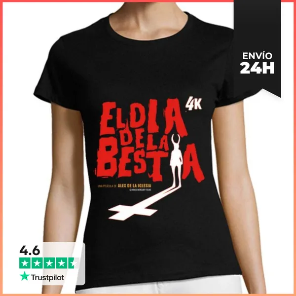 Camiseta Mujer Clásica El Día De La Bestia 4k LaTostadora