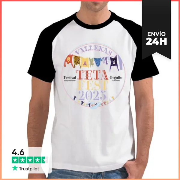 Camiseta Hombre, Estilo Béisbol Tetafest2025 LaTostadora