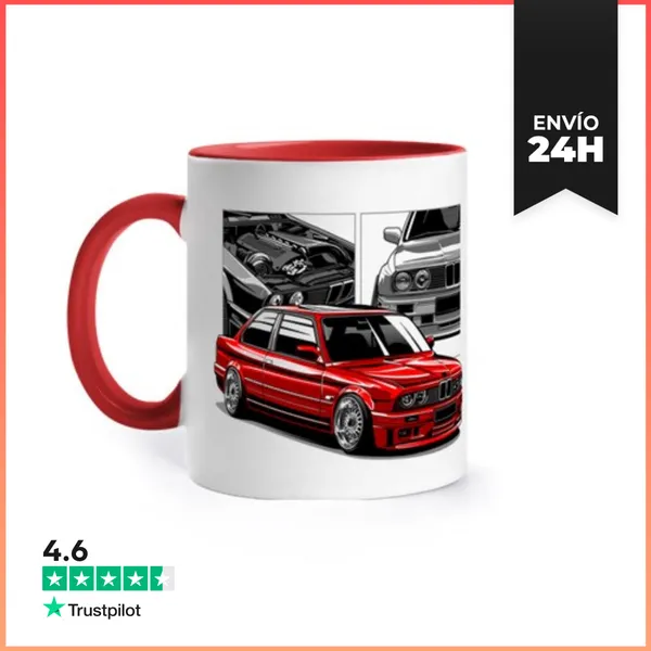 Taza De Colores BMW E30 M3 LaTostadora