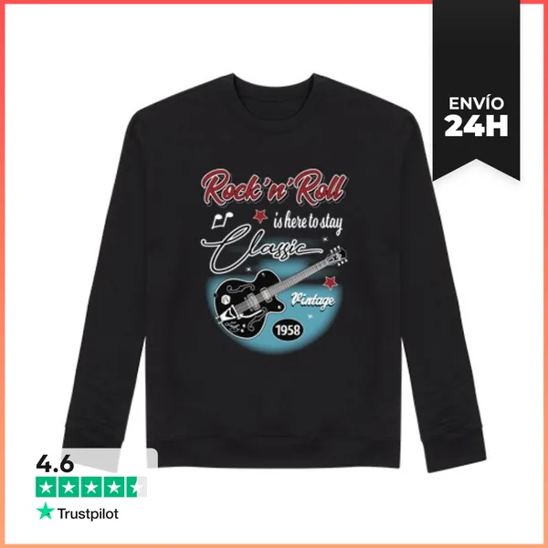 Sudadera Unisex Diseño Rockabilly 50s Rockers Vintage LaTostadora