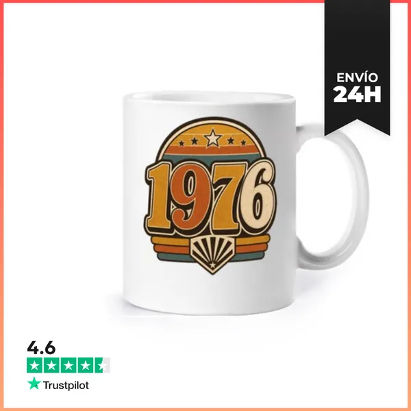 Taza 1976 Original Vintage Sunset Birthday Gift Idea LaTostadora