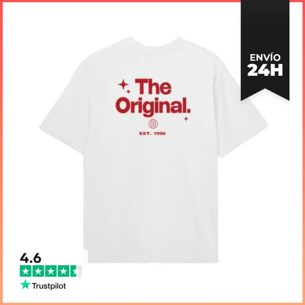 Camiseta Oversize Camiseta Oversize The Original Texto Rojo