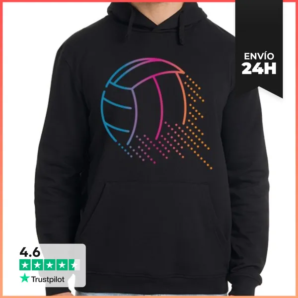 Sudadera Unisex Con Capucha Voleibol LaTostadora