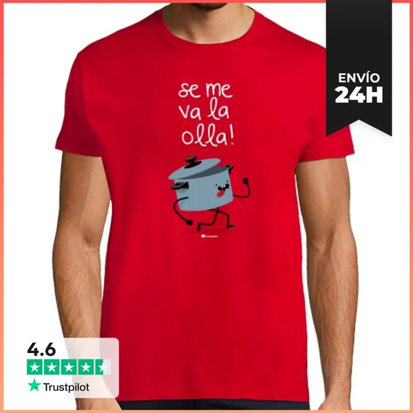 Camiseta Hombre Clásica Se Me Va La Olla! LaTostadora