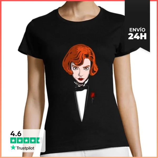 Camiseta Mujer Clásica The Queens Gambit LaTostadora