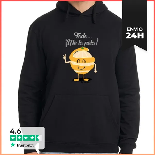 Sudadera Unisex Con Capucha ¡Todo Me La Pela! LaTostadora