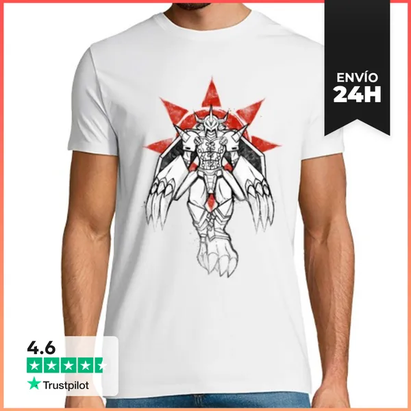 Camiseta Hombre Clásica Guerrero De La Pintada De Coraje Camisa