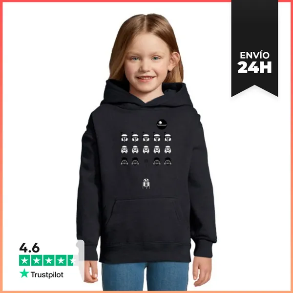 Sudadera Para Niños Con Capucha Space In Vaders LaTostadora