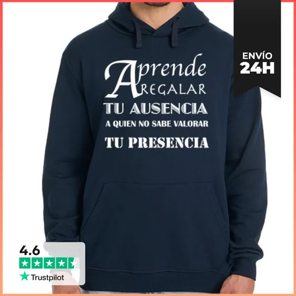 Sudadera Unisex Con Capucha REGALA TU AUSENCIA LaTostadora