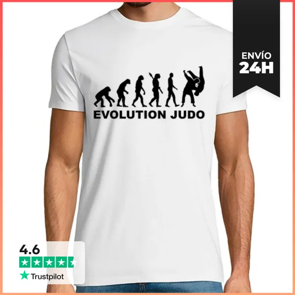 Camiseta Hombre Clásica Judo Evolución LaTostadora
