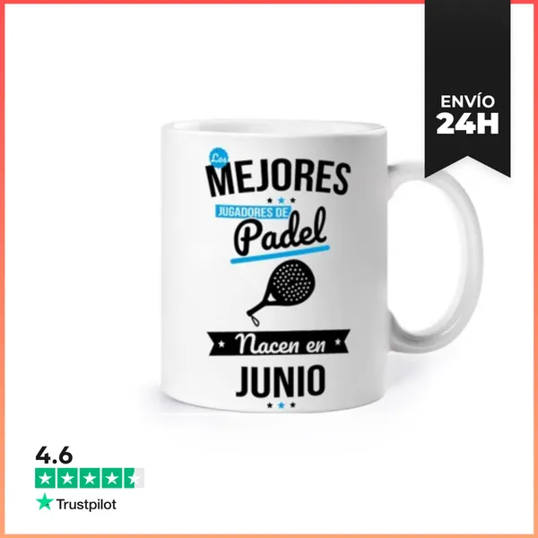Taza Jugadores De Padel Nacen En Junio LaTostadora
