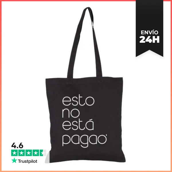 Bolsa De Tela Esto No Está Pagao White Bolsa LaTostadora