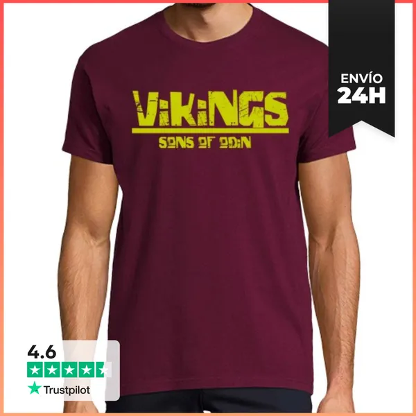 Camiseta Hombre Clásica Vikings LaTostadora