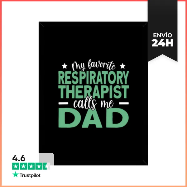 Cuadro Con Marco Vertical Mens Mi Terapeuta Respiratorio Favorito