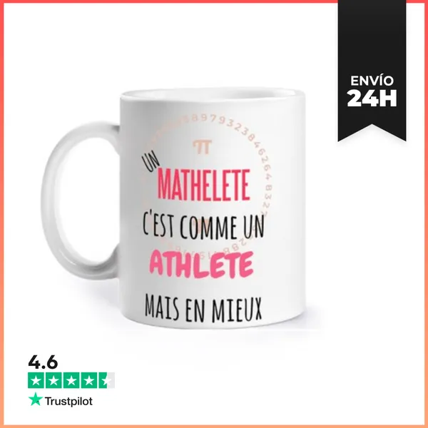 Taza Matemáticas Juego De Palabras Humor Taza Café Té Croissants