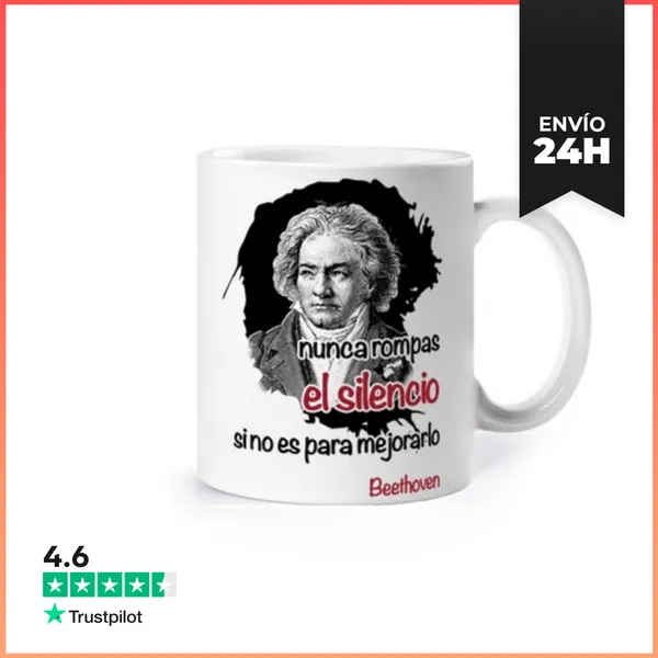 Taza Silencio Beethoven LaTostadora