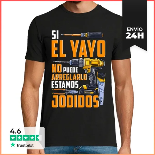 Camiseta Hombre Clásica Si El Yayo No Puede Regalo Día Del Padre