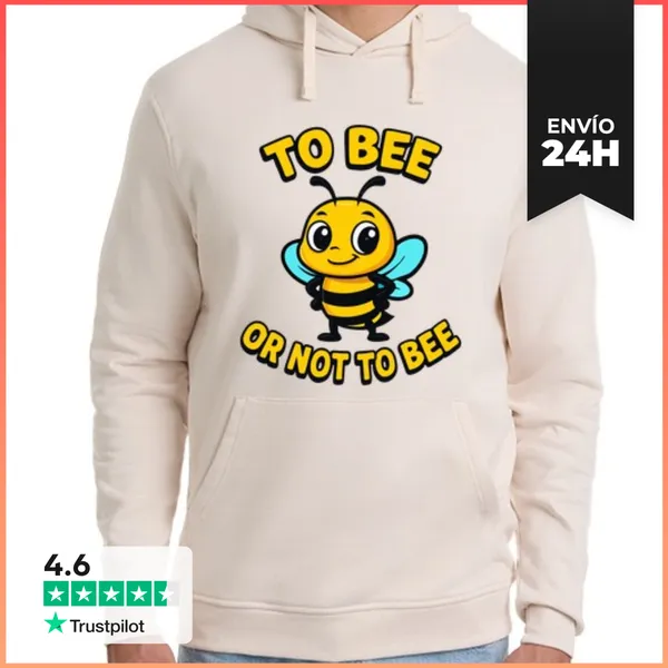 Sudadera Unisex Con Capucha Ser O No Ser LaTostadora