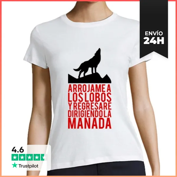 Camiseta Mujer Clásica Arrojame A Los Lobos LaTostadora