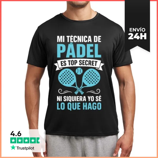 Camiseta Deportiva Hombre Mi Técnida De Pádel Es Top Secret