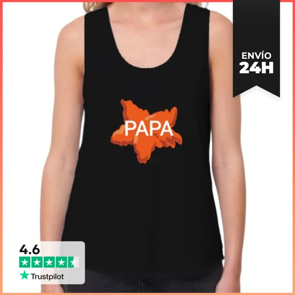 Camiseta Mujer Sin Mangas, Loose Fit Día Del Padre LaTostadora