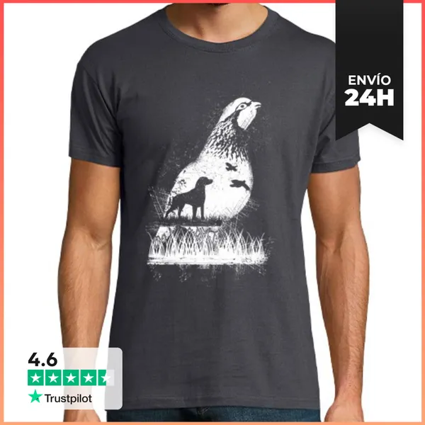 Camiseta Hombre Clásica Perdiz LaTostadora