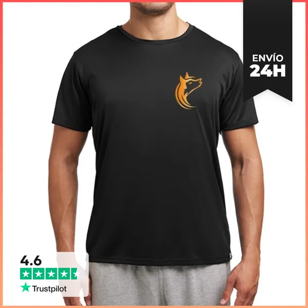 Camiseta Deportiva Hombre CROSSWOLF LOBO DORADO HOMBRE