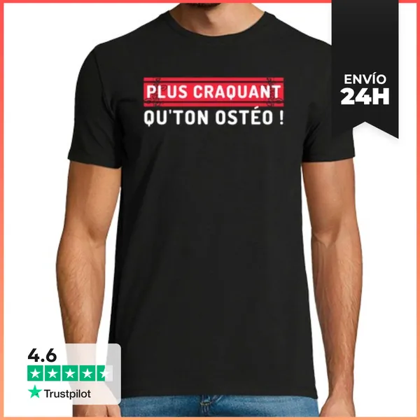 Camiseta Hombre Clásica Mas Lindo Que Tu Osteo LaTostadora