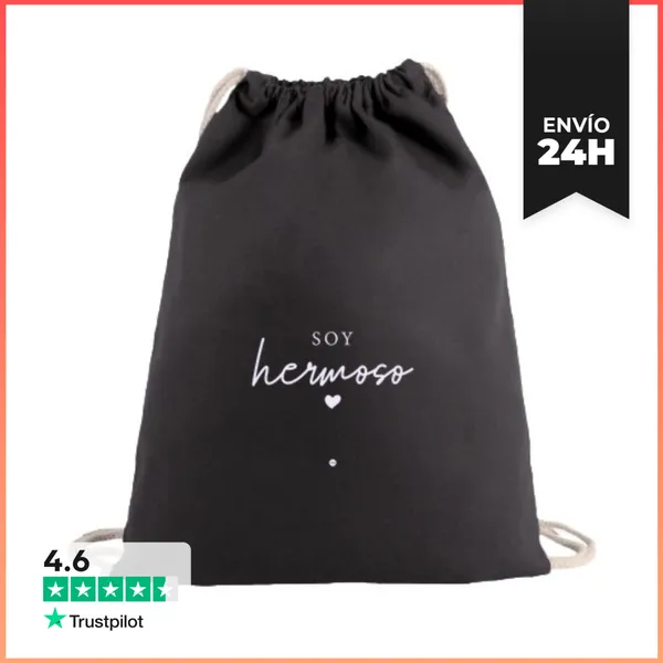 Mochila Saco Con Cuerdas Soy Hermoso Fo LaTostadora