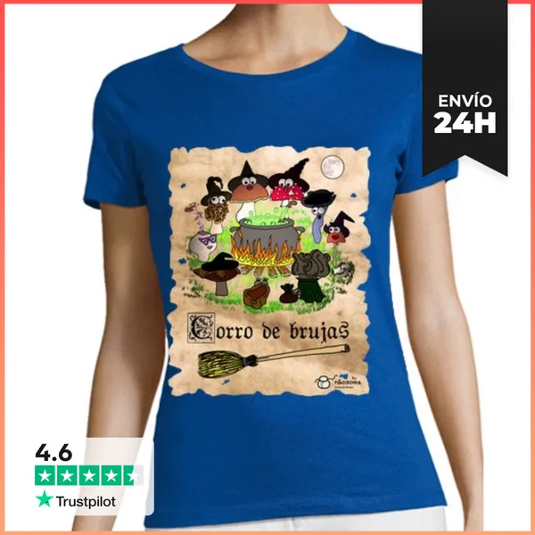 Camiseta Mujer Clásica Corro De Brujas LaTostadora