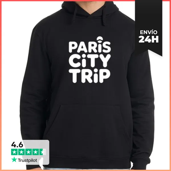 Sudadera Unisex Con Capucha Viaje A La Ciudad De París Francia