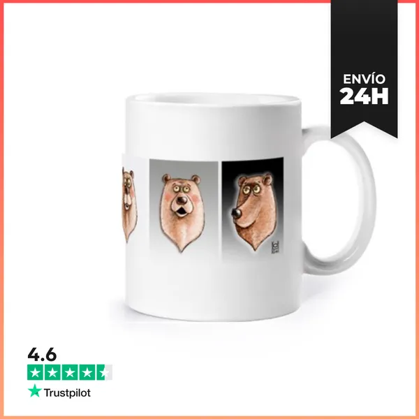 Taza Jarra. Caras De OSOS,001 LaTostadora