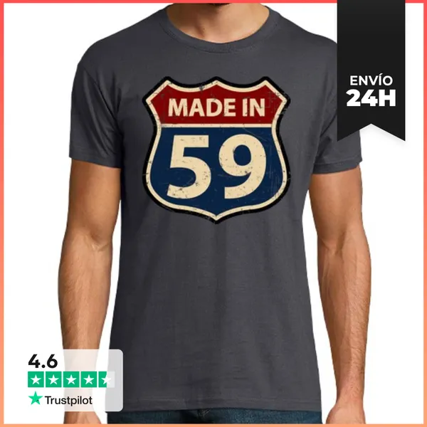 Camiseta Hombre Clásica Made In 59 LaTostadora