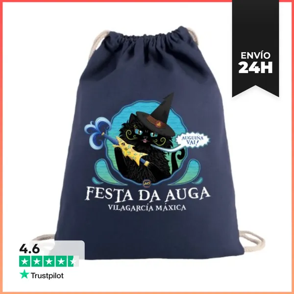 Mochila Saco Con Cuerdas Festa Da Auga LaTostadora