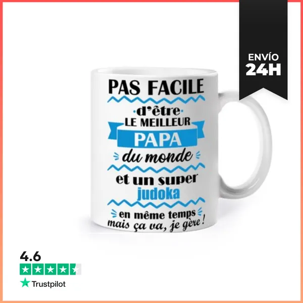 Taza Papá Judoka Idea De Regalo Judo LaTostadora