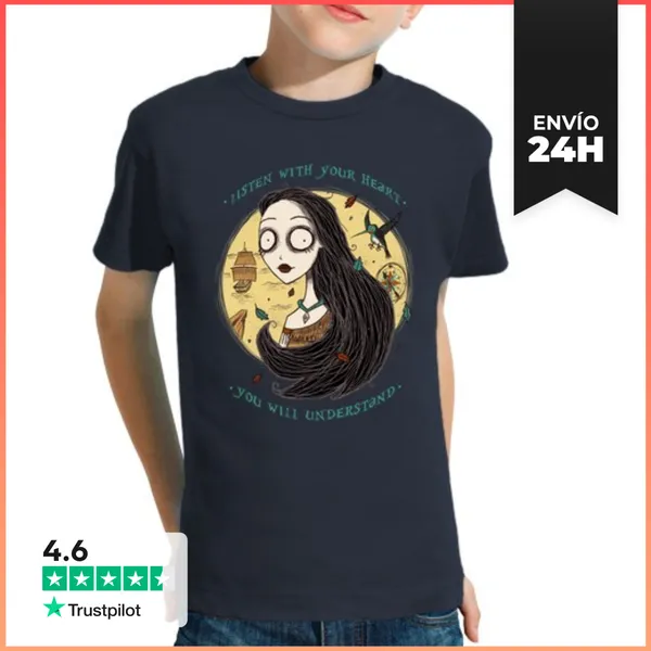 Camiseta Clásica Para Niños Listen With Your Heart LaTostadora