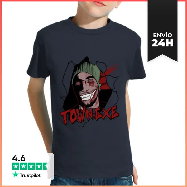 Camiseta Clásica Para Niños TOWN.EXE NIÑOS/AS MANGA CORTA