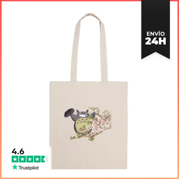 Bolsa De Tela TOTORO And The Flowers LaTostadora